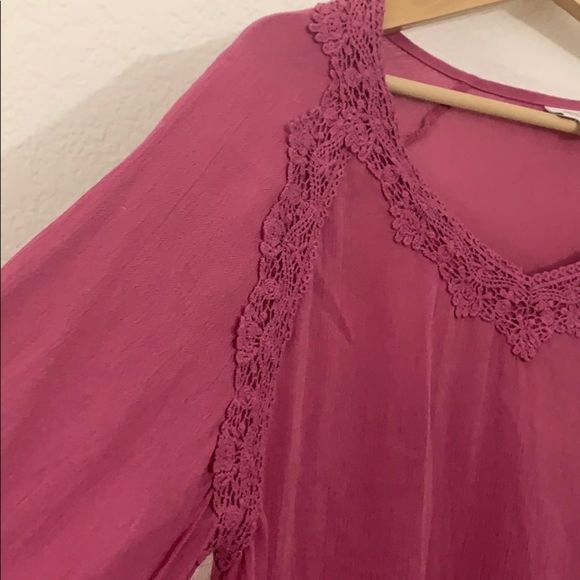 Wrangler dust rose turned blouse-L - Picture 5 of 8